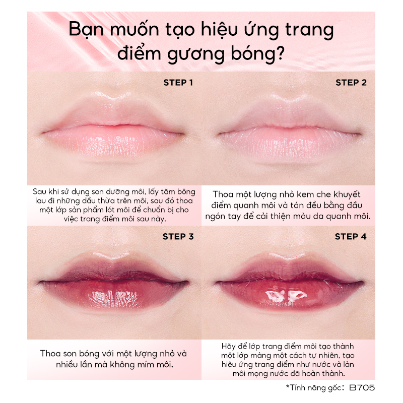 【COLORKEY】Son tint bóng Colorkey dạng lỏng lâu trôi glasting water tint 1.7g