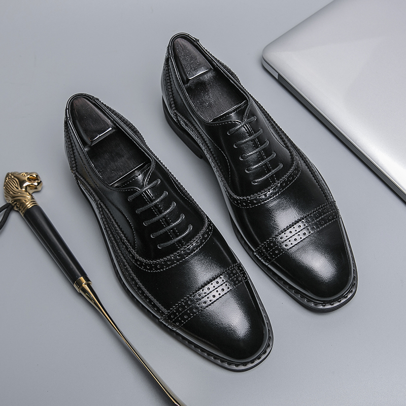 Giày Oxfords Brogues Da Mềm Thời Trang Hàn Quốc Cho Nam