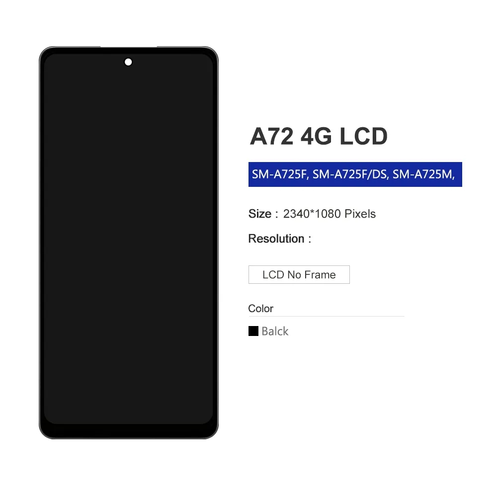 Màn Hình Cảm Ứng LCD Mới Dành Cho Samsung Galaxy A72 4G A725 SM-A725F / DS A725M