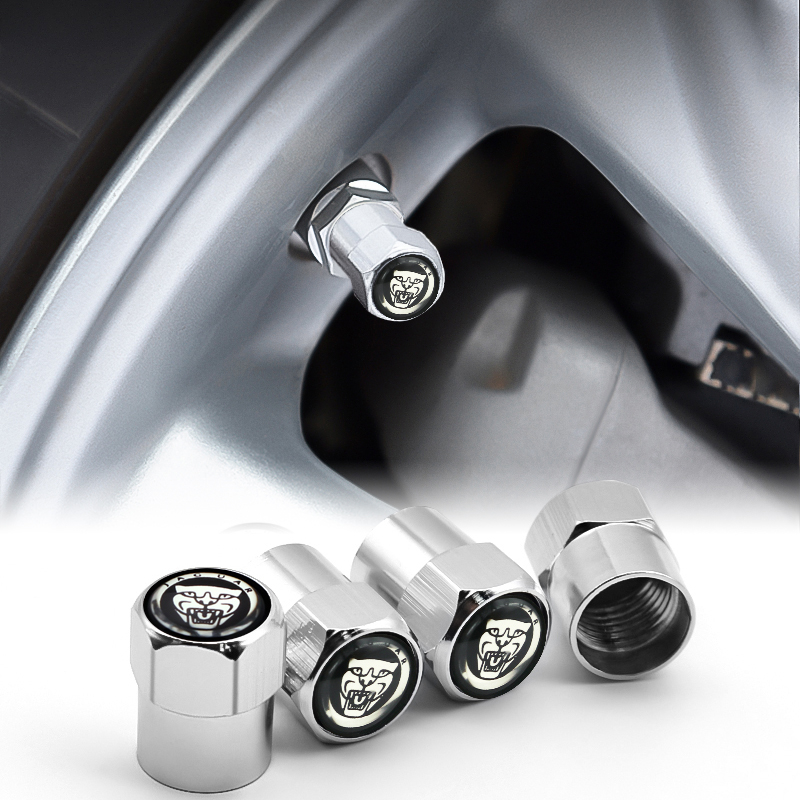Jaguar 4 cái van lốp ô tô nắp xe logo trang trí cá tính cho jaguar f-pace i-pace f-type xe xf xj xel