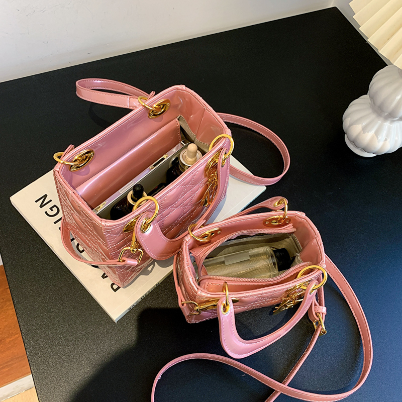 Túi Đeo Chéo Da PU Hình Vuông Cỡ Nhỏ Phối Khóa Kéo Thời Trang Cho Nữ túi đeo chéo thời trang nữ túi đeo chéo thời trang túi nữ túi da túi nhỏ túi chéo túi vuông