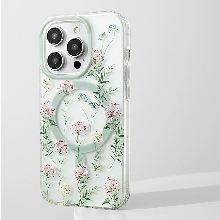 Ốp Điện Thoại PC Cứng / Nhám Họa Tiết Hoa Màu Hồng Cho compatible for iPhone 11 12 13 14 pro max