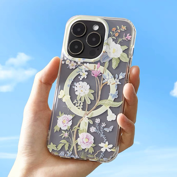 Ốp Điện Thoại PC Cứng / Nhám Họa Tiết Hoa Màu Hồng Cho compatible for iPhone 11 12 13 14 pro max