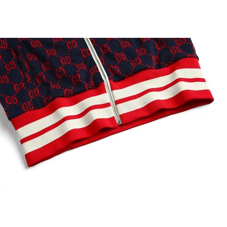 Vải Cotton Dệt Kim Màu Đỏ Đen Hai G Tùy Chỉnh Phong Cách Thu Đông Mới Nhất Sa