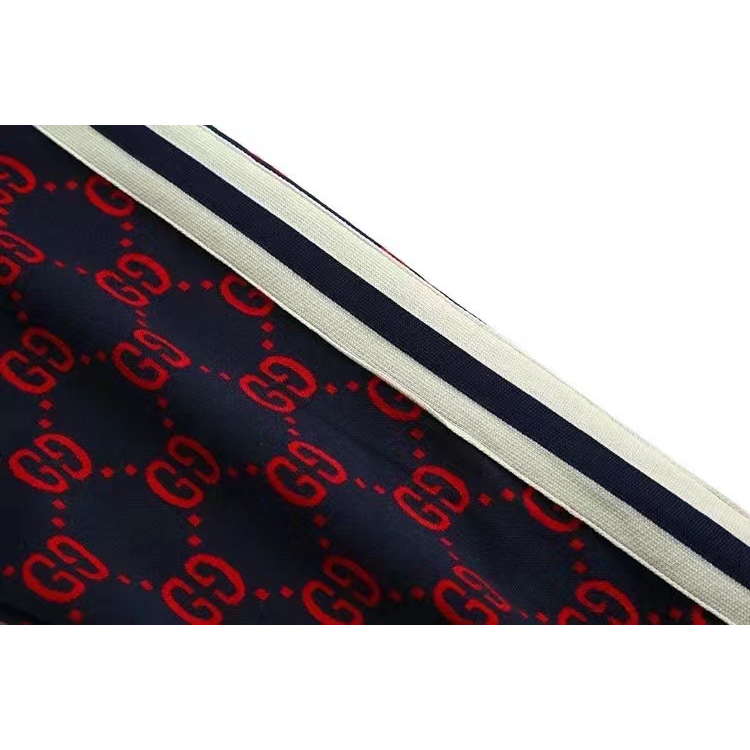 Vải Cotton Dệt Kim Màu Đỏ Đen Hai G Tùy Chỉnh Phong Cách Thu Đông Mới Nhất Sa