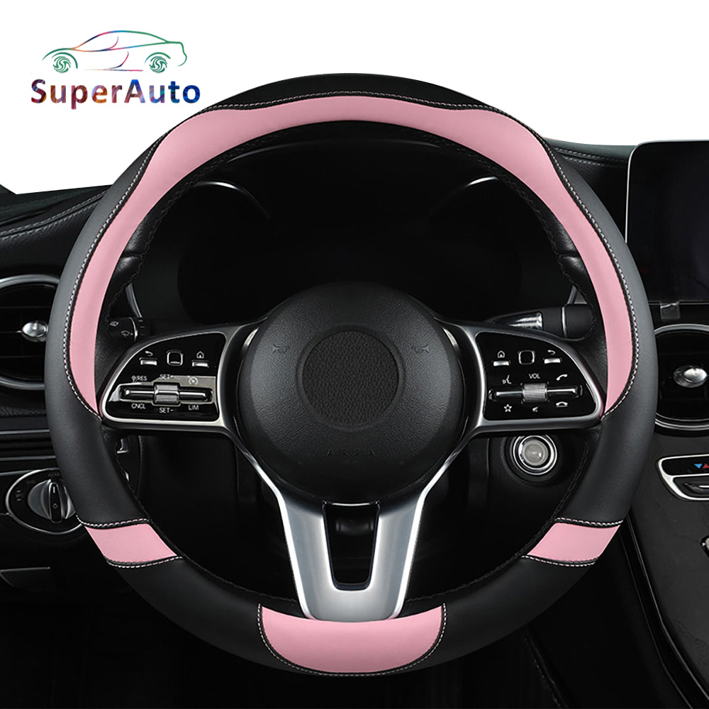SuperAuto Da PU Bọc Vô Lăng Ô Tô Phụ Kiện Ô Tô
