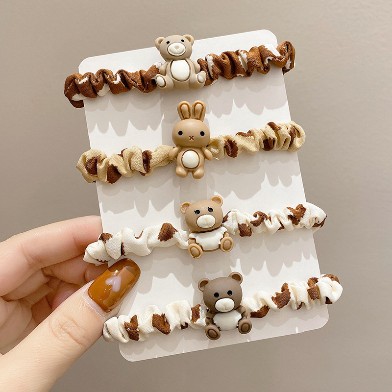 Dây buộc tóc hình gấu phong cách Hàn Quốc thời trang cho nữ