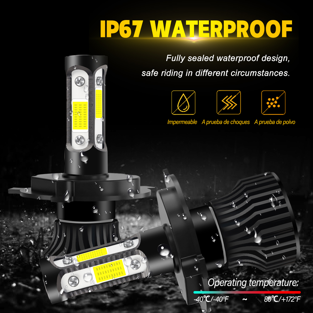 Bộ 1 Cặp Bóng Đèn led Ánh Sáng Trắng v4 6000k Thay Thế Cho toyota innova 2005-2008