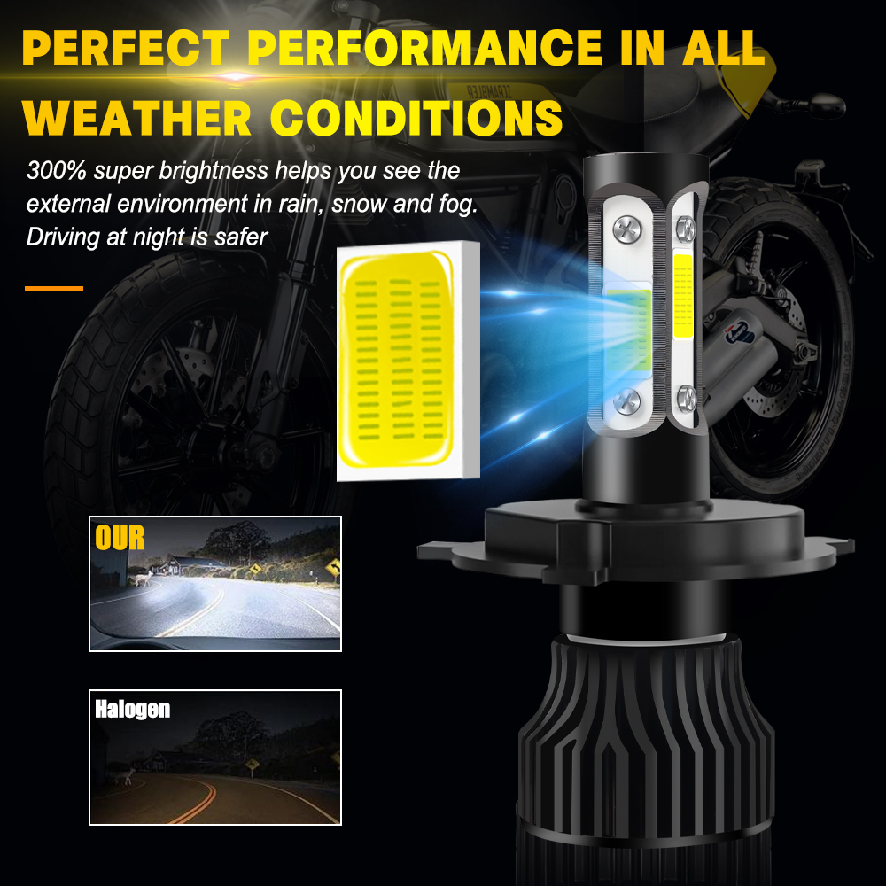 Bộ 1 Cặp Bóng Đèn led Ánh Sáng Trắng v4 6000k Thay Thế Cho toyota innova 2005-2008