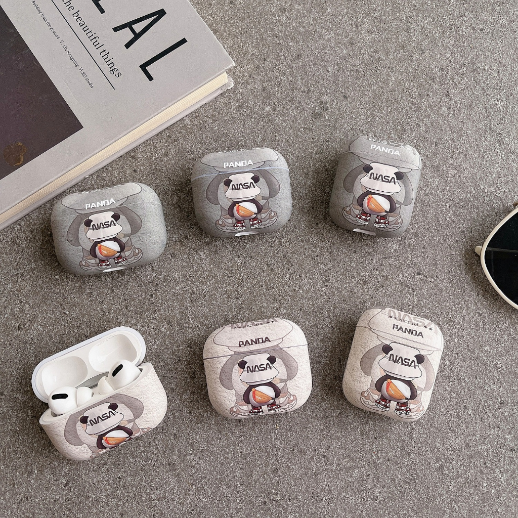 SPRISE Vỏ Bảo Vệ Hộp Sạc Tai Nghe AirPods 1 / 2 / Pro / 3 / Pro 2 Bằng TPU Hình Gấu Trúc Dễ Thương