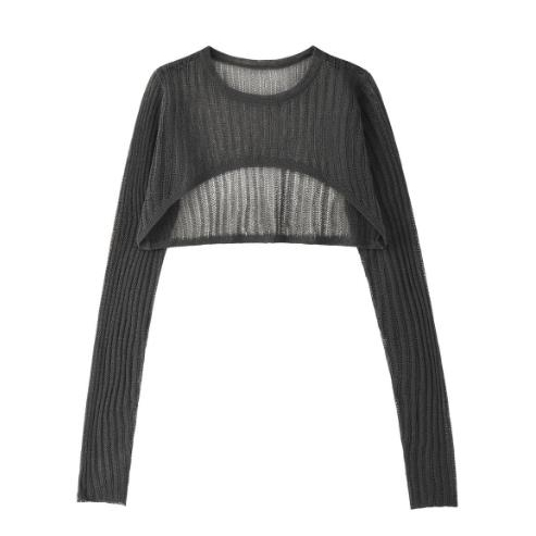 Jiashucheng Áo Sweater Mỏng Tay Dài Chống Nắng Thời Trang Mùa Hè Dễ Phối Đồ Cho Nữ