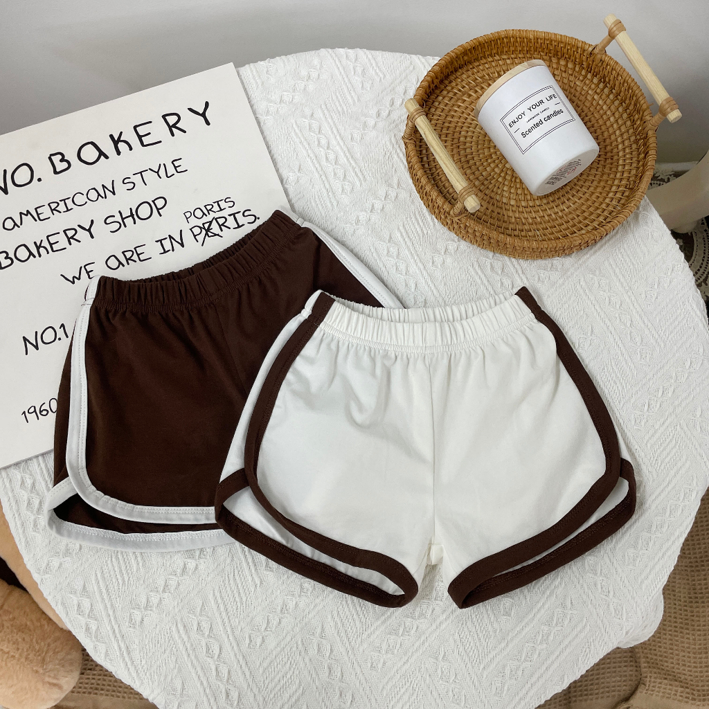 Set Áo Thun Ngắn Tay In Hình Gấu Và Quần Short Thời Trang Mùa Hè Cho Bé