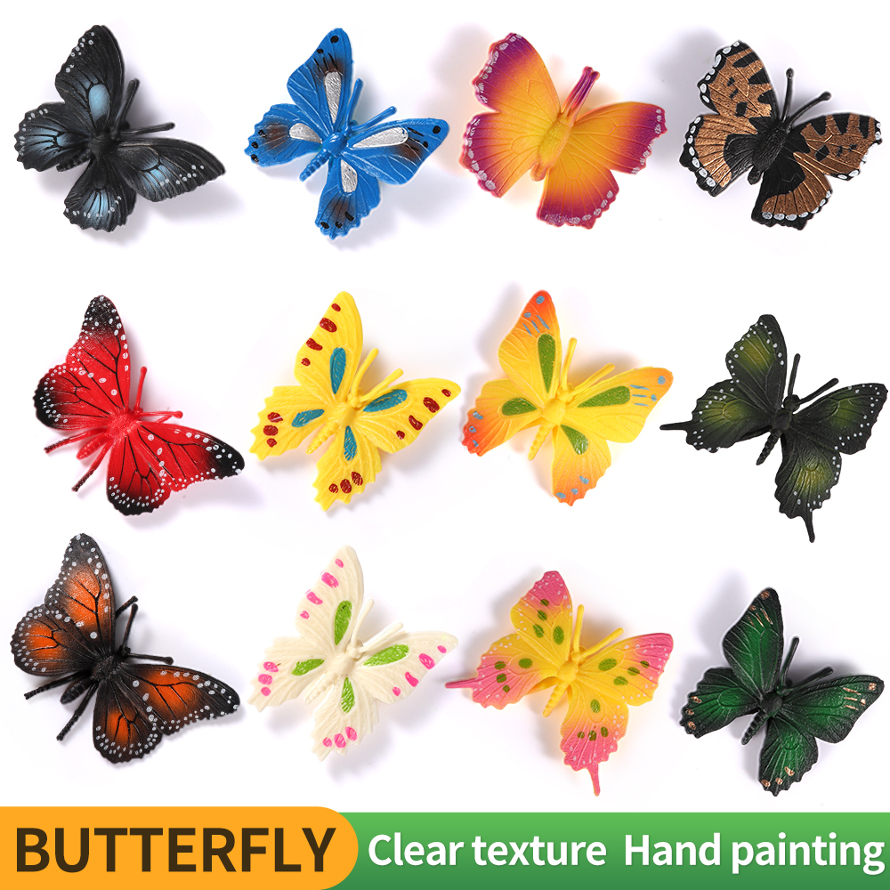 Bộ Mô Hình Côn Trùng Mini Hoang Dã Bướm Bọ Cạp Cicada Thằn Lằn Đồ Chơi Giáo Dục Halloween Cho Trẻ Em