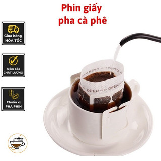 50 miếng cà phê nguyên chất lọc bằng giấy, tiện lợi khi đi du lịch, lọc cà phê bằng giấy, pha 2 cà phê