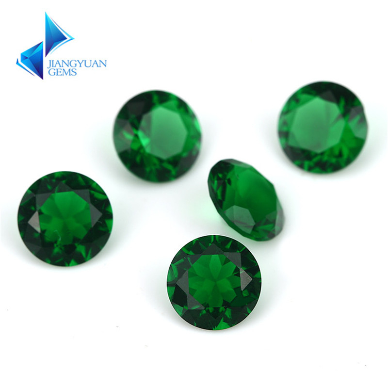 Set Đá Thủy Tinh Màu Xanh Lá Kích Thước 4.0-10.0mm Dùng Làm Trang Sức