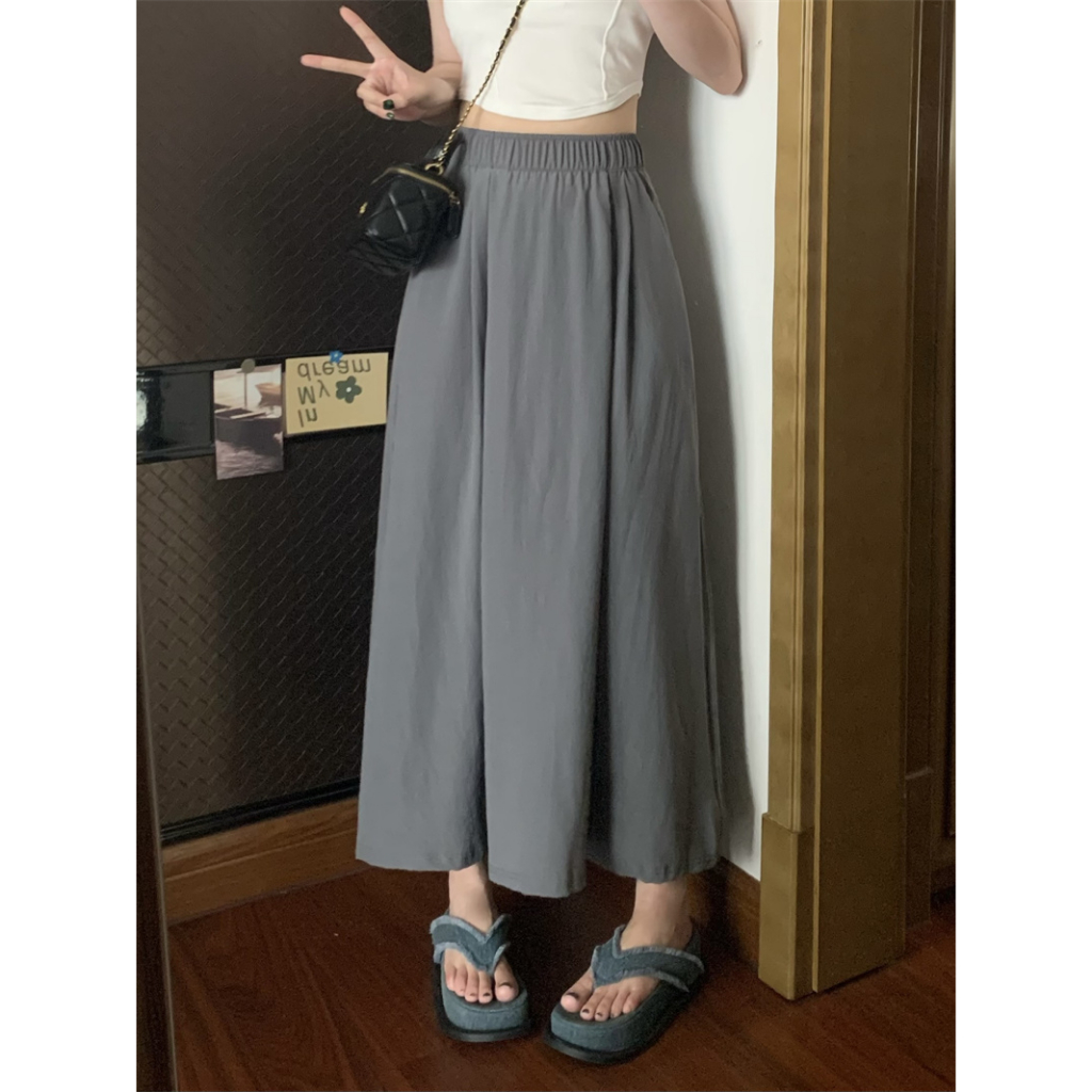 Xiaozhainv Chân Váy Chữ A Lưng Cao Thời Trang Mùa Hè Phong Cách Hàn Quốc Cho Nữ