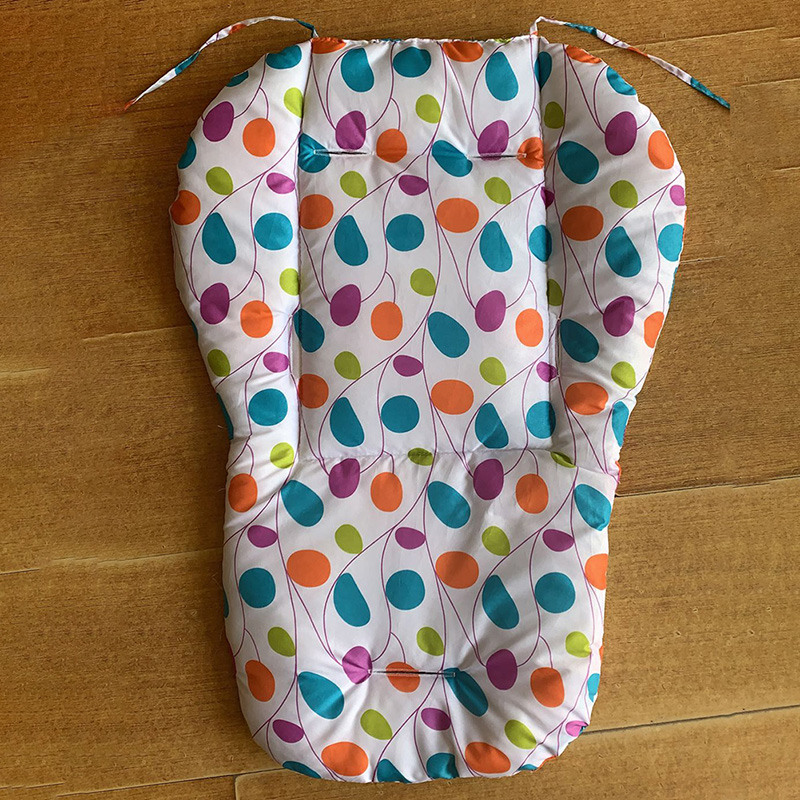 Đệm Lót Ghế Ngồi Xe Đẩy Em Bé Dày Dặn Mềm Mại Họa Tiết Hoa Hoạt Hình Dễ Thương