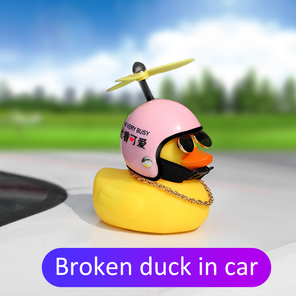 Đèn LED Hình Chú Vịt Đội Nón Bảo Hiểm Dễ Thương Dùng Trang Trí Nội Thất