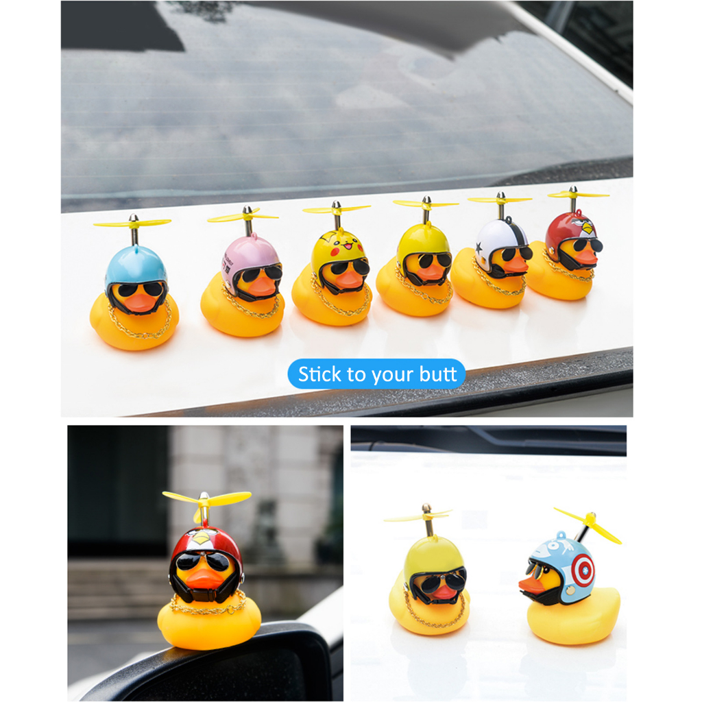 Đèn LED Hình Chú Vịt Đội Nón Bảo Hiểm Dễ Thương Dùng Trang Trí Nội Thất