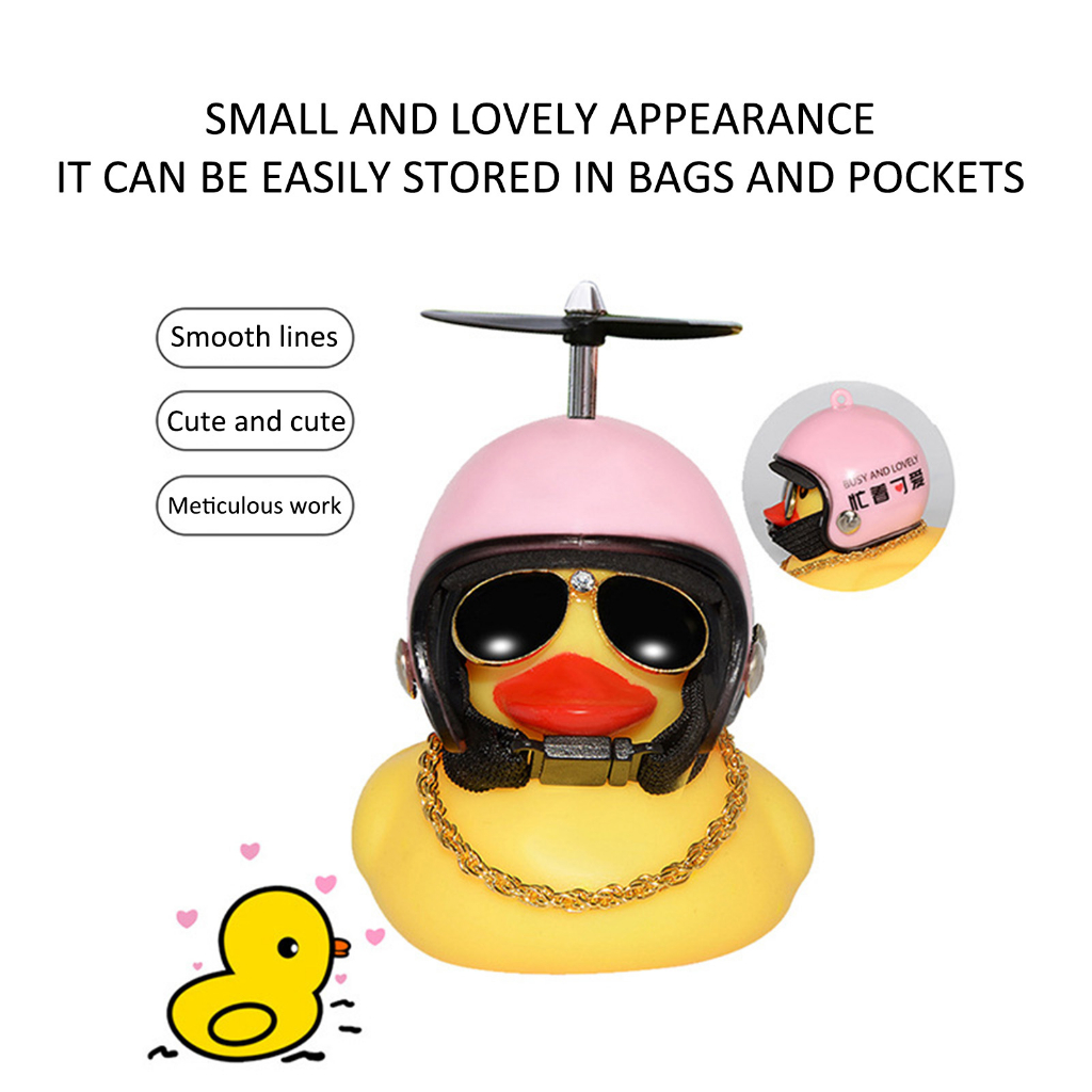 Đèn LED Hình Chú Vịt Đội Nón Bảo Hiểm Dễ Thương Dùng Trang Trí Nội Thất