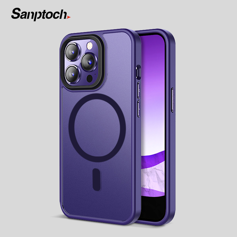 Ốp Điện Thoại Từ Tính Chống Sốc Thân Thiện Với Da Cho iPhone 14 13 Pro Max 14 Plus