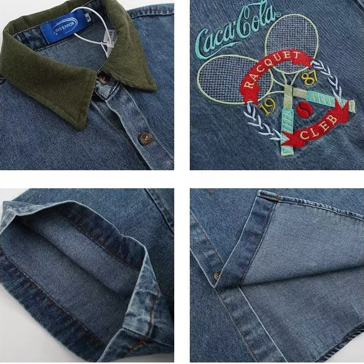 Áo Sơ Mi Tay Ngắn Dáng Rộng Phong Cách Cao Bồi Nhật Bản Thời Trang Mùa Hè Cho Nam Và Nữ