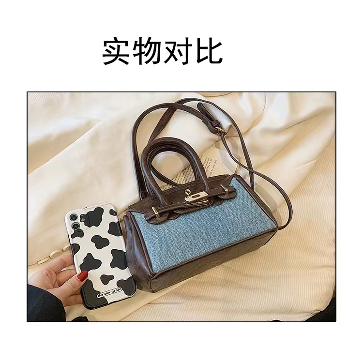 KYLIE Túi Xách Denim Phong Cách Mỹ Vintage Thời Trang Cho Nữ