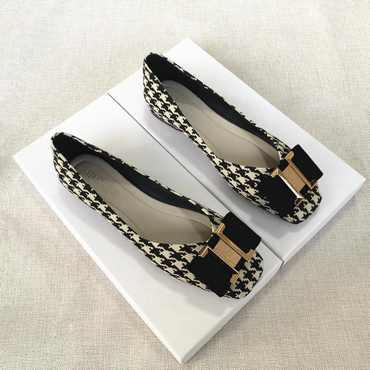 Giày Búp Bê Mũi Vuông Đế Mềm Thoải Mái Size 32-44 Thời Trang Cho Nữ