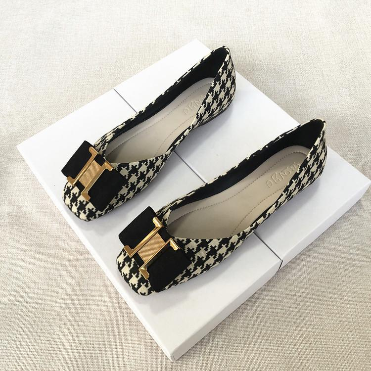 Giày Búp Bê Mũi Vuông Đế Mềm Thoải Mái Size 32-44 Thời Trang Cho Nữ