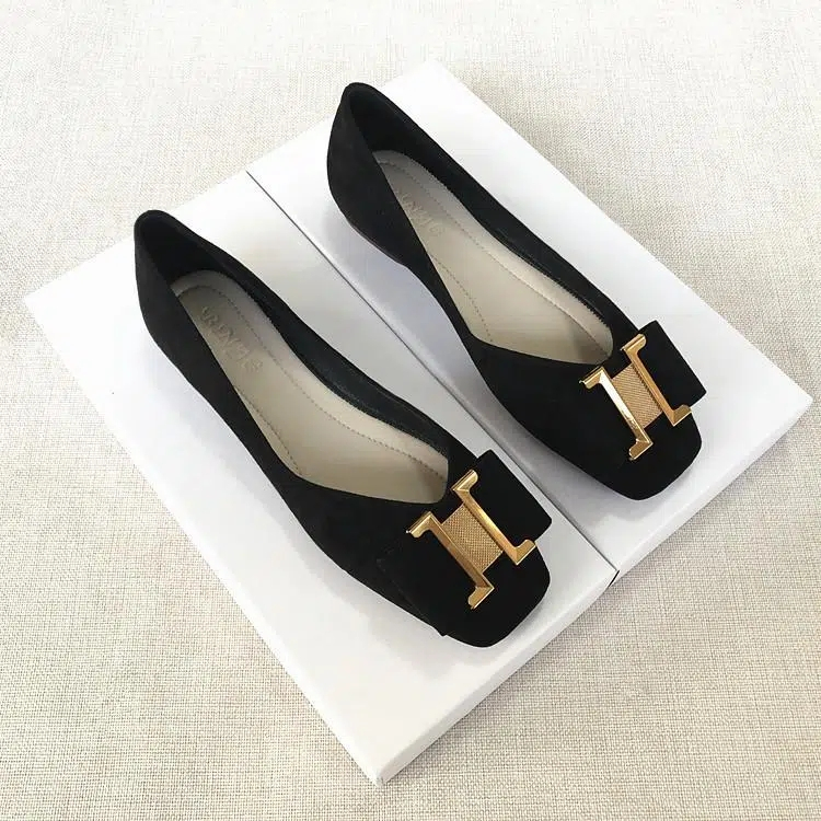 Giày Búp Bê Mũi Vuông Đế Mềm Thoải Mái Size 32-44 Thời Trang Cho Nữ