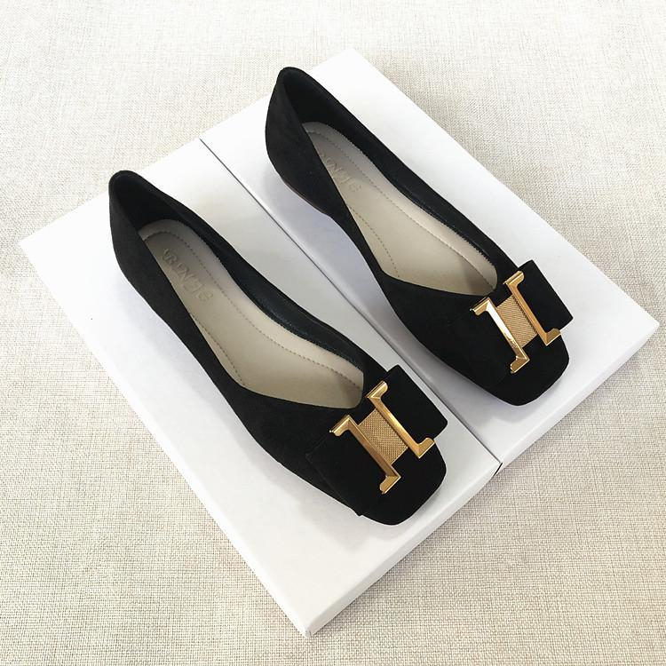 Giày Búp Bê Mũi Vuông Đế Mềm Thoải Mái Size 32-44 Thời Trang Cho Nữ