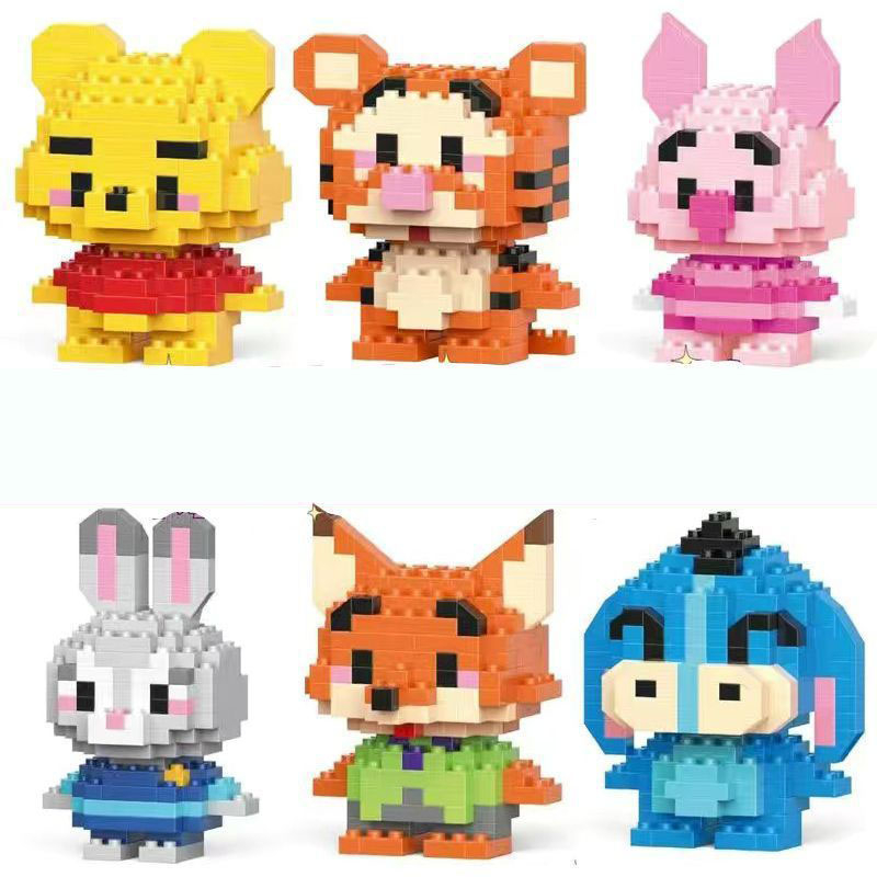 Đồ Chơi Lắp Ráp Mô Hình Nhân Vật Hoạt Hình Mini Dễ Thương