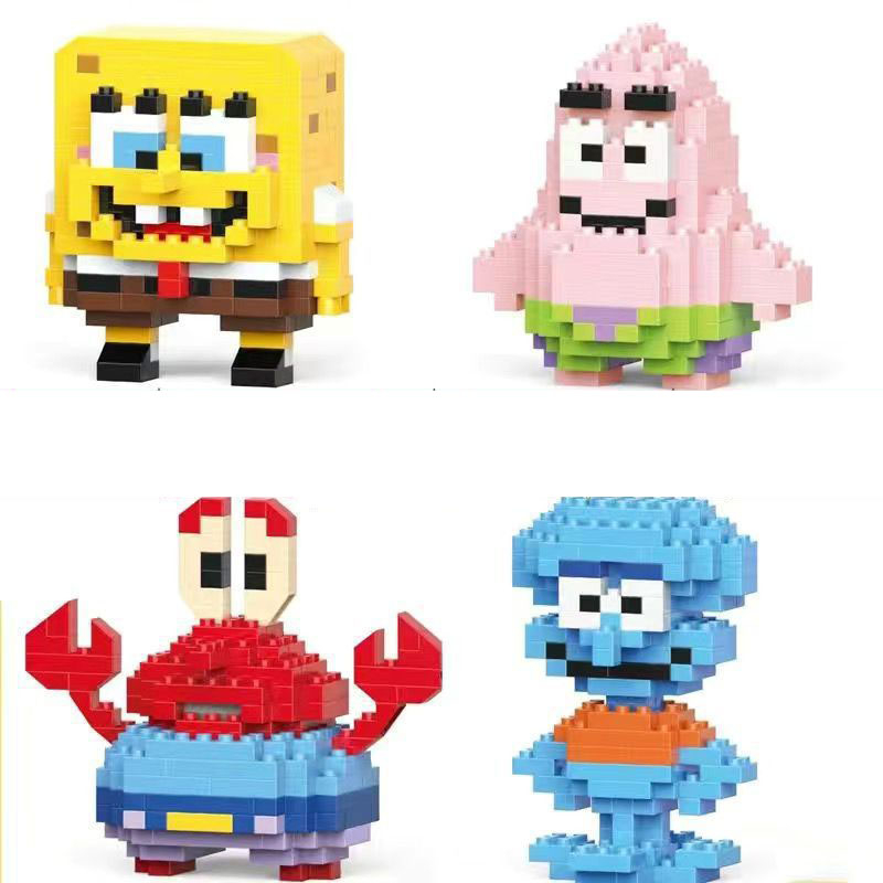 Đồ Chơi Lắp Ráp Mô Hình Nhân Vật Hoạt Hình Mini Dễ Thương