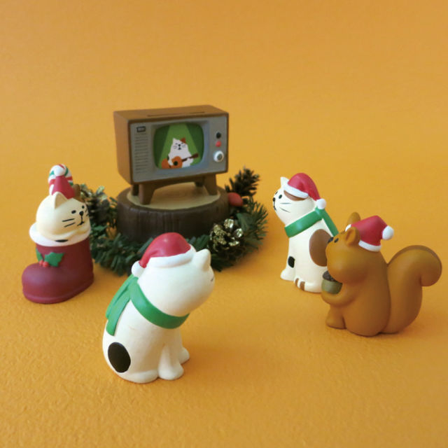 Decole DY1786 ✿ Cửa Hàng Tạp Hóa Phong Cách Nhật Bản DY❤Ông Già Noel/Sóc/Sóc/Ông Già Noel Bằng Nhựa Trang Trí