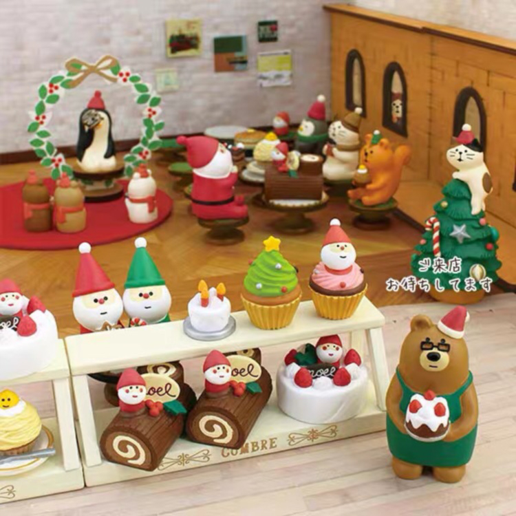 Decole DY1786 ✿ Cửa Hàng Tạp Hóa Phong Cách Nhật Bản DY❤Ông Già Noel/Sóc/Sóc/Ông Già Noel Bằng Nhựa Trang Trí