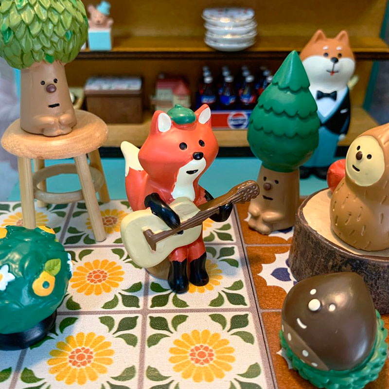 Decole DY1786 ✿ Cửa Hàng Tạp Hóa Phong Cách Nhật Bản DY❤Ông Già Noel/Sóc/Sóc/Ông Già Noel Bằng Nhựa Trang Trí