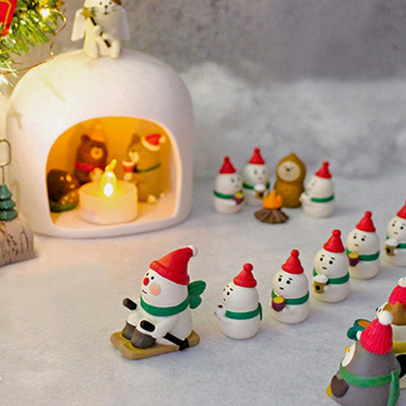 Decole DY1786 ✿ Cửa Hàng Tạp Hóa Phong Cách Nhật Bản DY❤Ông Già Noel/Sóc/Sóc/Ông Già Noel Bằng Nhựa Trang Trí