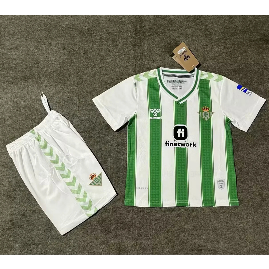 Bộ Quần Áo Bóng Đá Câu Lạc Bộ Real Betis 23 / 24 Năng Động Cho Bé
