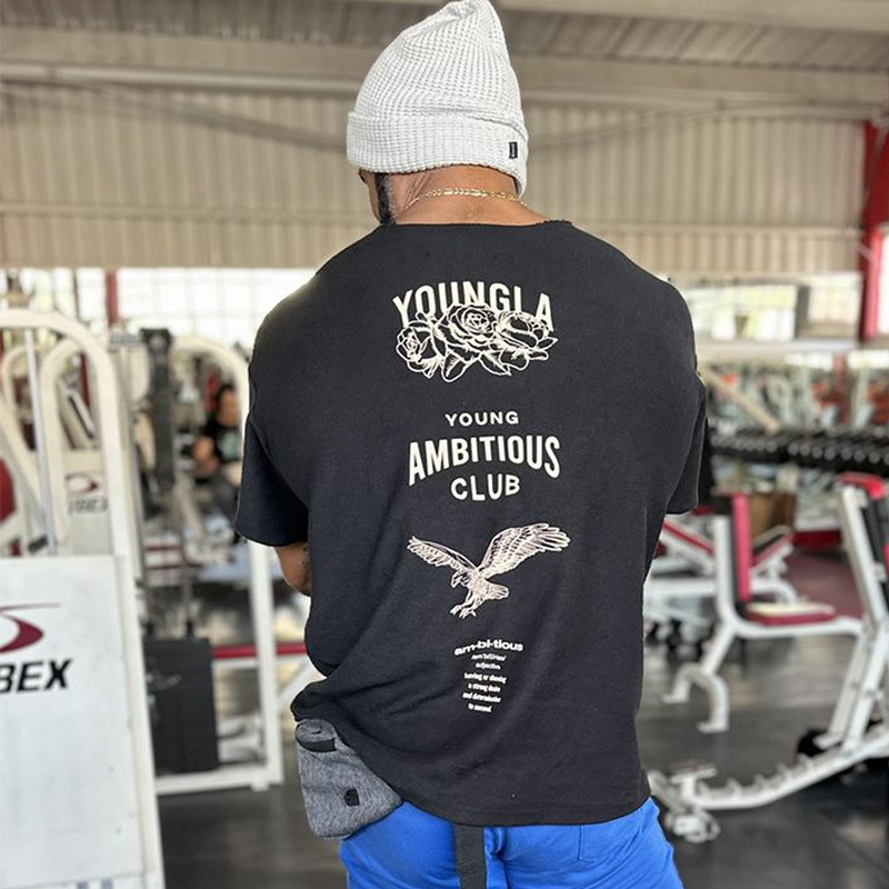 Áo Thun Thể Thao Chất Liệu Cotton Thấm Hút Mồ Hôi Nhanh Khô Năng Động Thời Trang Cho Nam