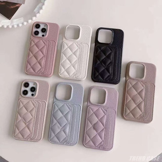 Ốp Điện Thoại Da Kèm Ngăn Đựng Thẻ Chống Sốc Chống Rơi Sang Trọng Cho iPhone 14 Pro Max 14Plus 13 11 12
