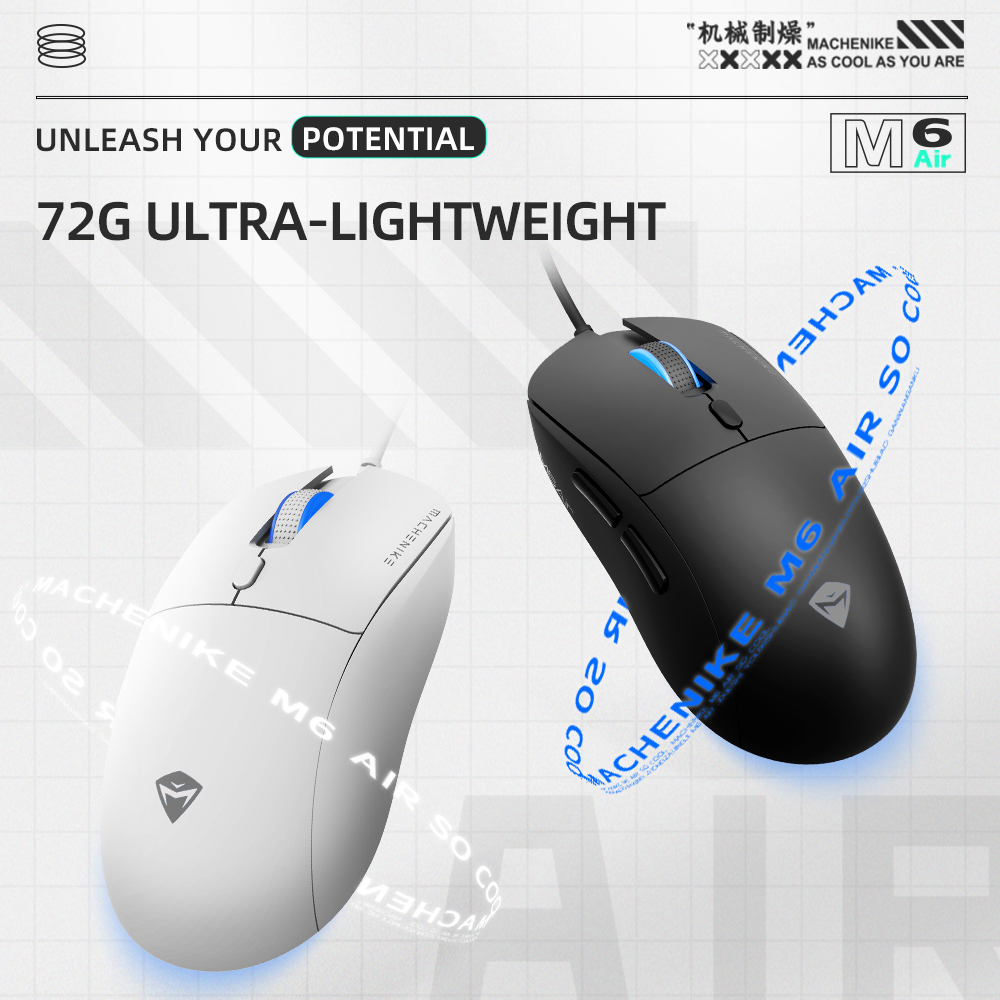 Chuột Quang Gaming M6 Air 500Hz 6 NúT BấM Cho Laptop / PC