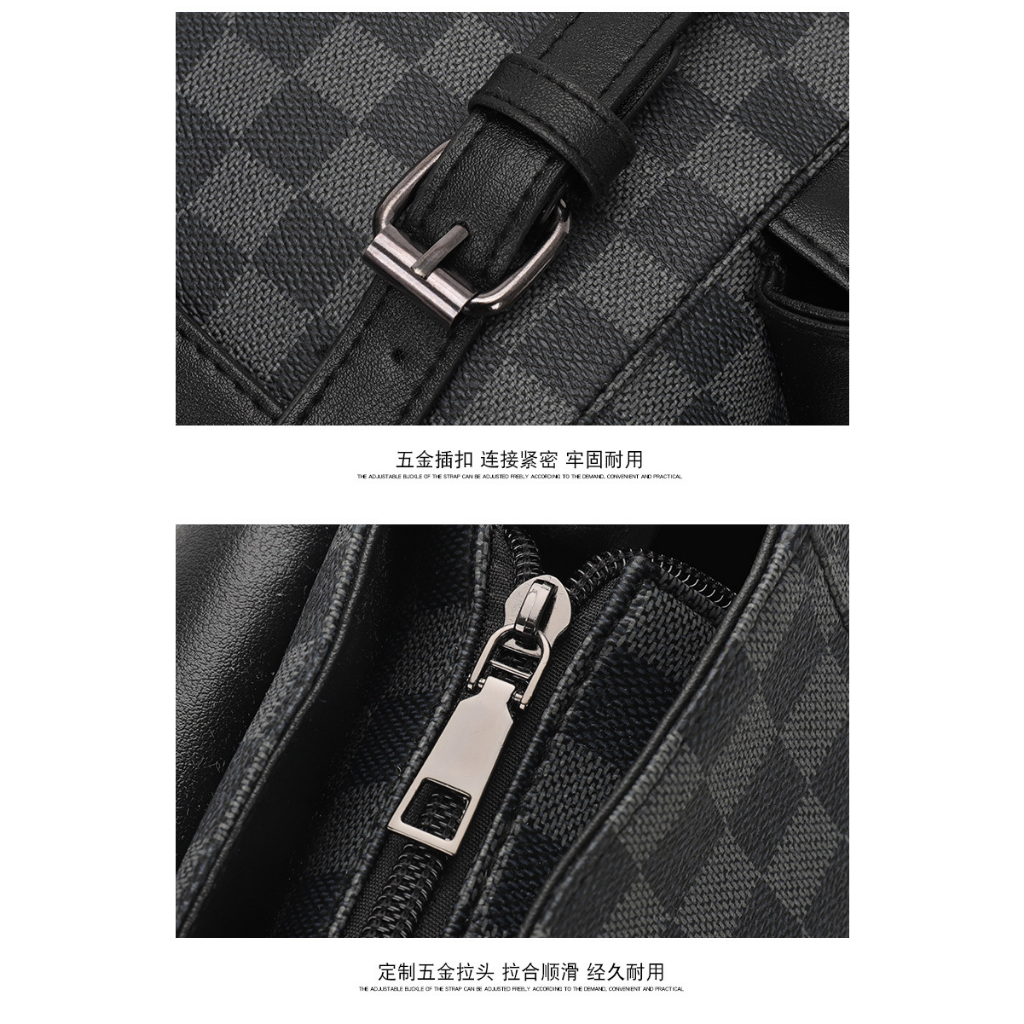 JINRU Balo Da Backpack Unisex Chống Nước 2023 NEW K96T0EZ