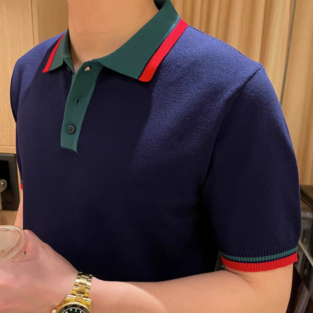 Áo Thun polo Dệt Kim Cao Cấp Thời Trang Mùa Hè Cho Nam Size M-3xl