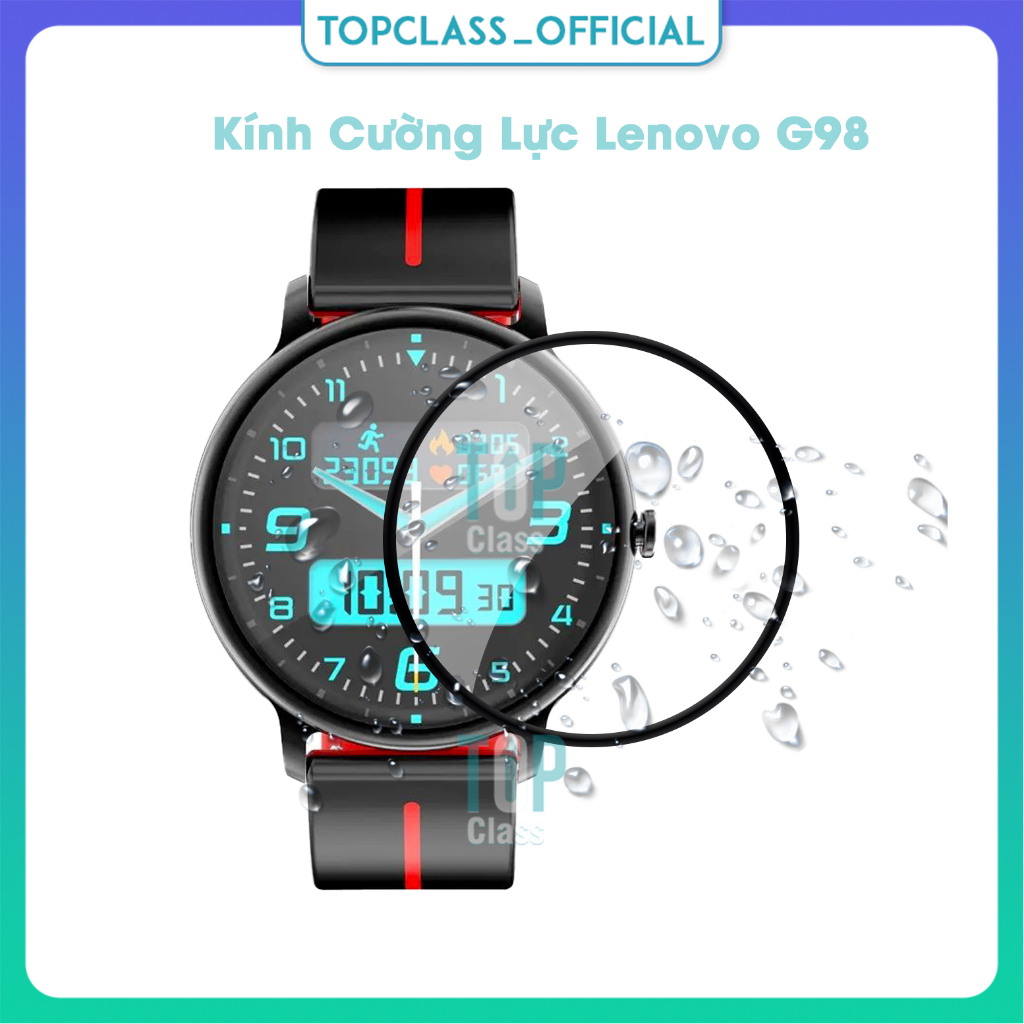 Set 2 Kính Cường Lực 3D Bảo Vệ Màn Hình Đồng Hồ Lenovo ThinkPlus G98