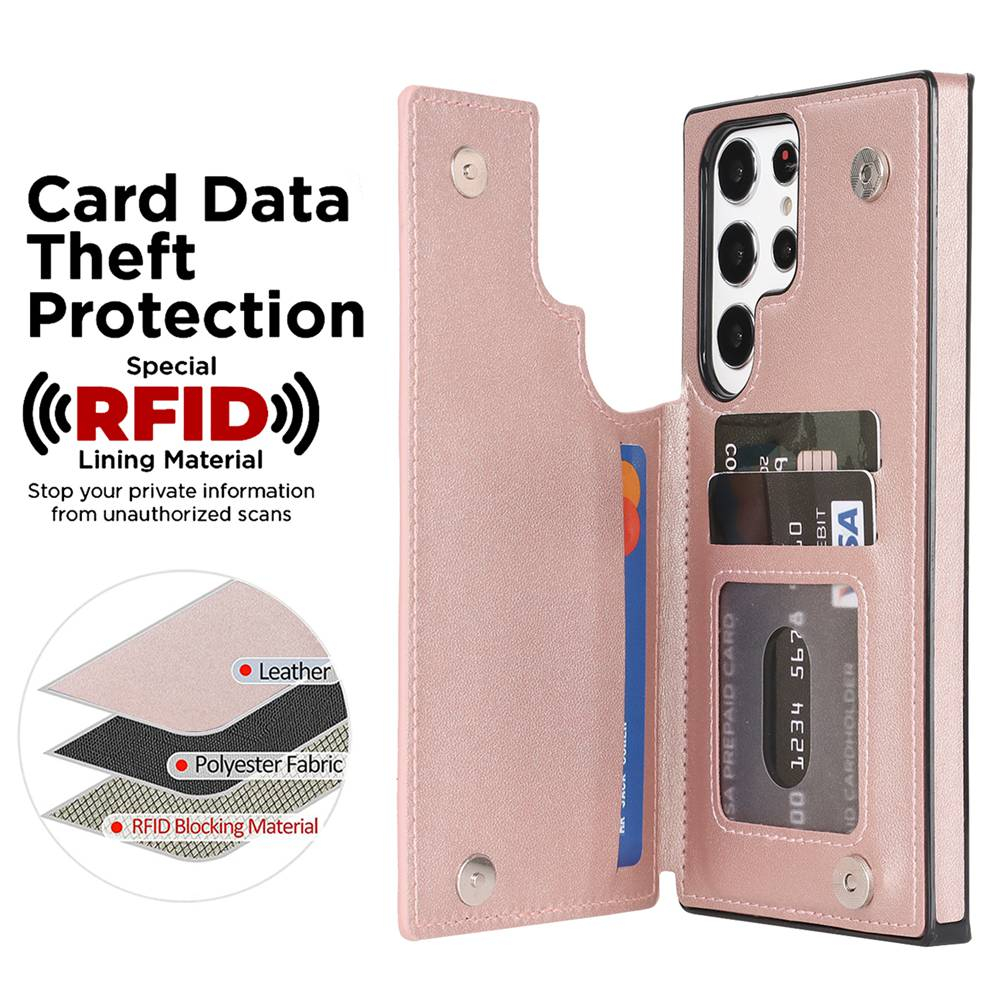 Ốp Điện Thoại Chống Sốc Có Ngăn Đựng Thẻ RFID Cho Samsung Galaxy S22 Ultra Plus ZY-10