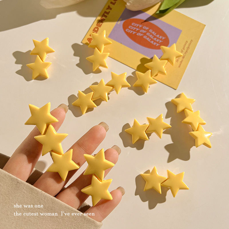 Kẹp Tóc Hình Ngôi Sao Vàng Nhỏ Nhắn Dễ Thương Thời Trang 2023
