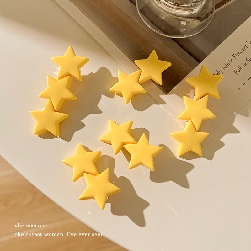 Kẹp Tóc Hình Ngôi Sao Vàng Nhỏ Nhắn Dễ Thương Thời Trang 2023