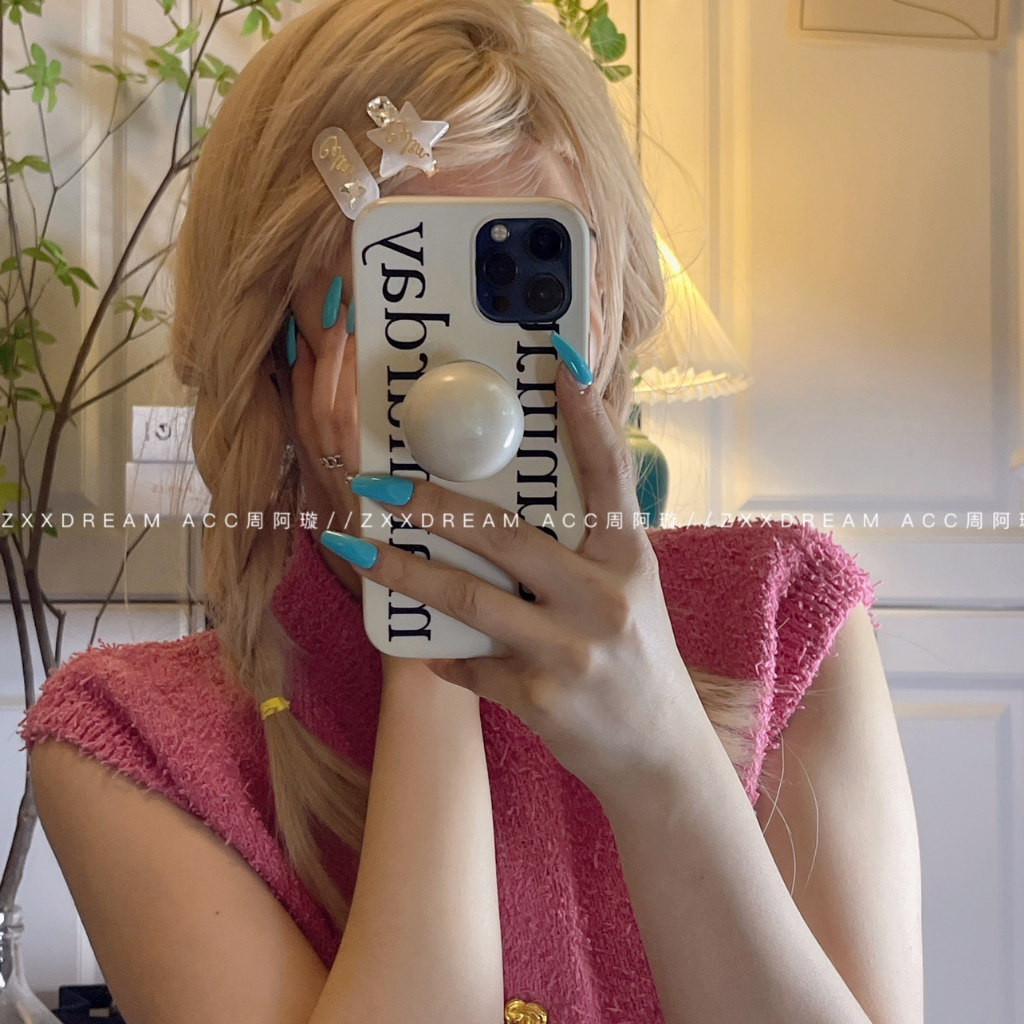 Kẹp Tóc Hình oval / Chữ Cái / Bướm Bằng acrylic Đính Kim Cương Màu acetate Thời Trang Mùa Hè Dễ Thương Cho Nữ