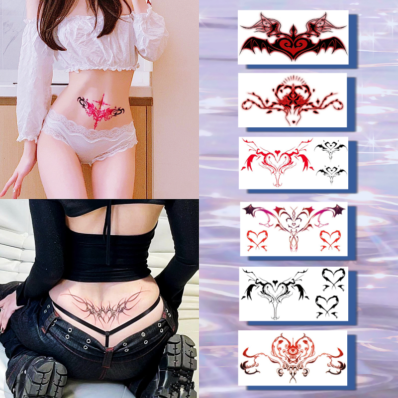 Hình Xăm Dán Tạm Thời Họa Tiết Quyến Rũ Chống Nước Lâu Trôi 7 Ngày