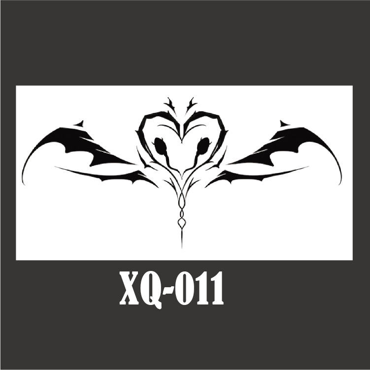 Hình Xăm Dán Bụng Giả Tạm Thời Lâu Trôi 7 Ngày In Họa Tiết Succubi Quyến Rũ